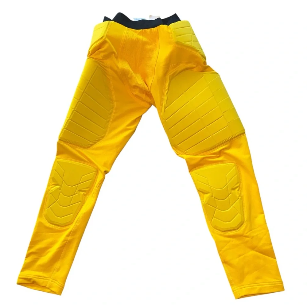 NWOT NIKE Pro Hyperstrong Yellow Padded Football Pants Hip Thigh Knee Pads